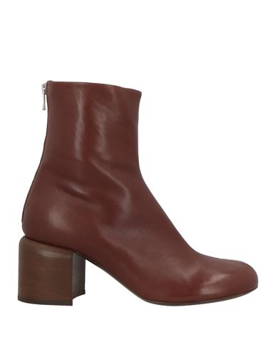 Officine Creative Italia Woman Ankle Boots Brown Size 11 Leather