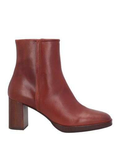Zinda Woman Ankle Boots Rust Size 11 Soft Leather In Red