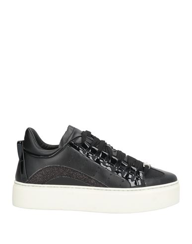 Dsquared2 Woman Sneakers Black Size 5 Soft Leather