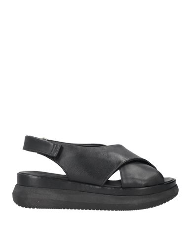 Mjus Woman Sandals Black Size 11 Soft Leather
