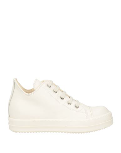 Rick Owens Toddler Boy Sneakers Ivory Size 9.5c Soft Leather In White