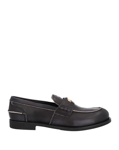 Miu Miu Women Leather Penny Loafers In Black