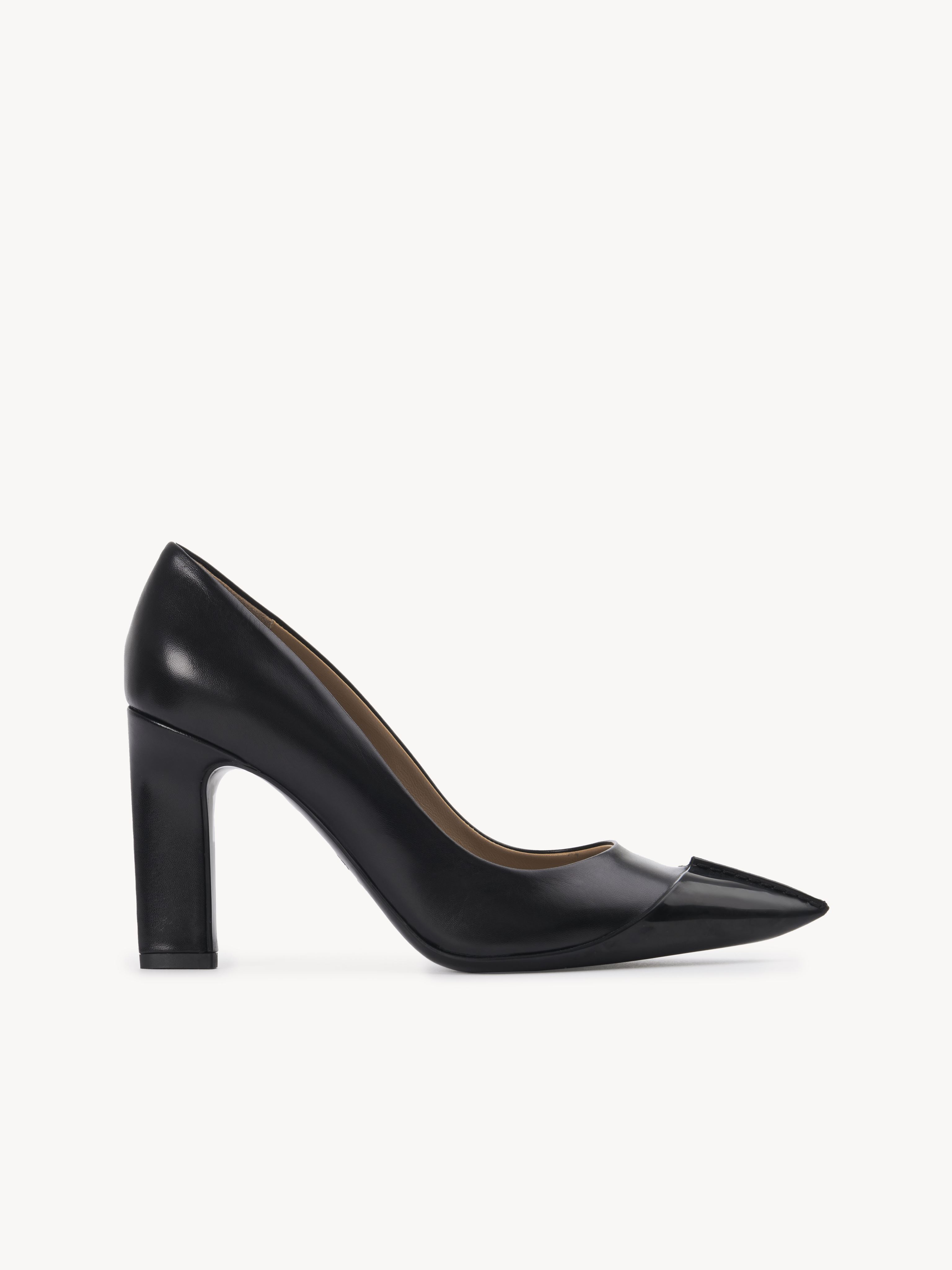 Chloé Jane High Heel Black Size 8 100% Goatskin In Noir