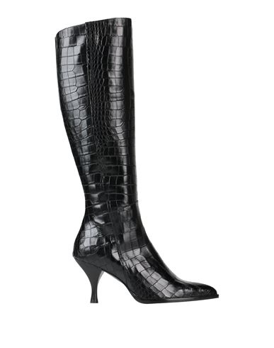 Zinda Woman Knee Boots Black Size 7 Soft Leather