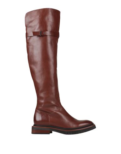 Zinda Woman Knee Boots Brown Size 7 Soft Leather