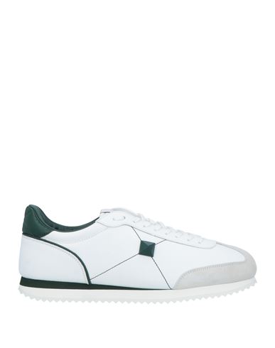 Valentino Garavani Man Sneakers White Size 13 Soft Leather