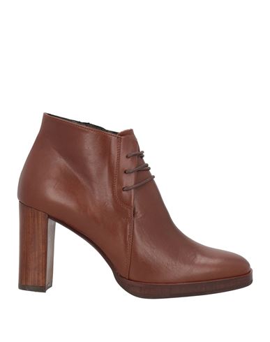 Zinda Woman Ankle Boots Brown Size 11 Soft Leather