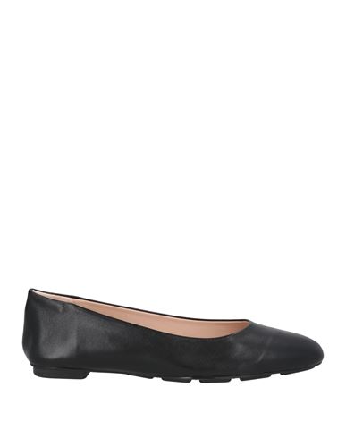 Shop Stuart Weitzman Woman Ballet Flats Black Size 7.5 Soft Leather