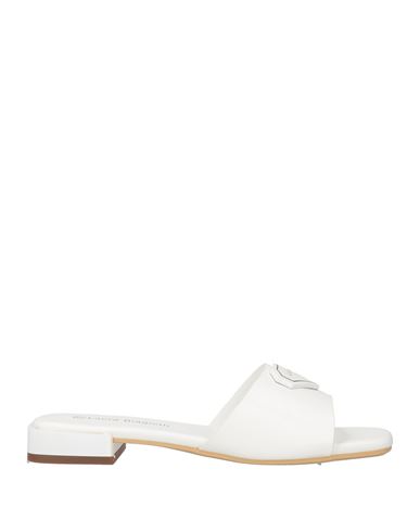 Laura Biagiotti Woman Sandals White Size 11 Calfskin