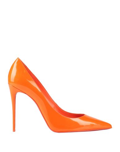 Shop Christian Louboutin Woman Pumps Orange Size 6 Leather