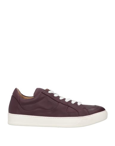 Pomme D'or Woman Sneakers Deep Purple Size 7 Soft Leather In Brown