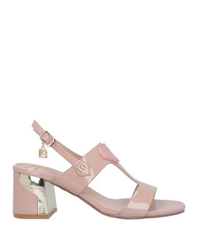 Laura Biagiotti Woman Sandals Blush Size 11 Textile Fibers In Pink