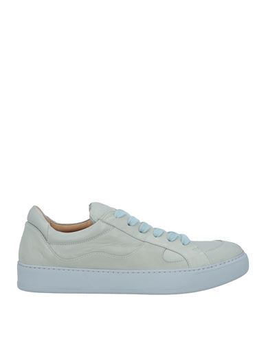 Pomme D'or Woman Sneakers Pastel Blue Size 7 Soft Leather In Gray