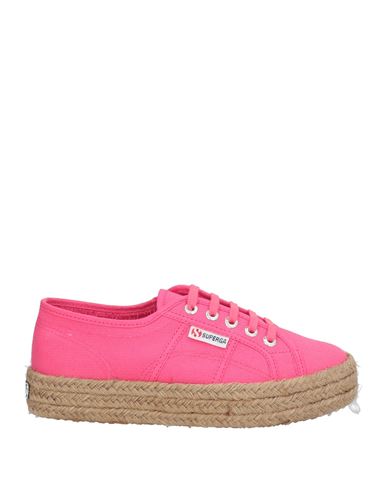 Superga Woman Espadrilles Fuchsia Size 6 Textile Fibers In Pink