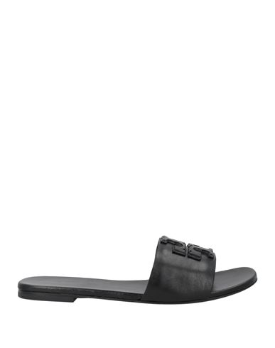 Tory Burch Woman Sandals Black Size 7 Leather In Black