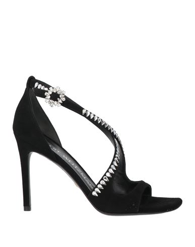 Stuart Weitzman Woman Sandals Black Size 7.5 Soft Leather