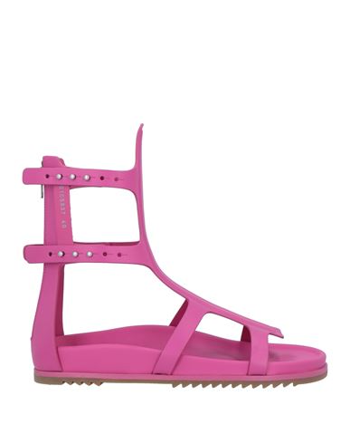 Rick Owens Woman Sandals Fuchsia Size 5 Soft Leather In Pink