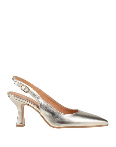 Alissia Woman Pumps Platinum Size 8 Leather In Grey