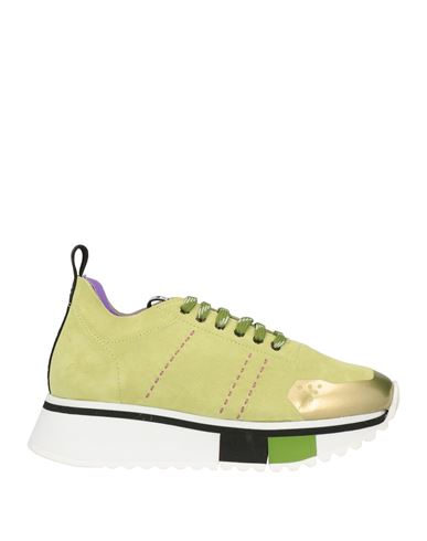 Shop Fabi Woman Sneakers Light Green Size 8 Leather