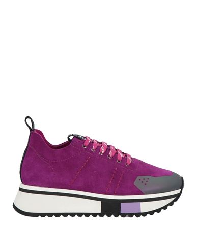 Fabi Woman Sneakers Magenta Size 8 Leather In Magenta