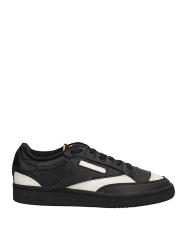 Shop Maison Margiela X Reebok Man Sneakers Black Size 7.5 Soft Leather, Textile Fibers
