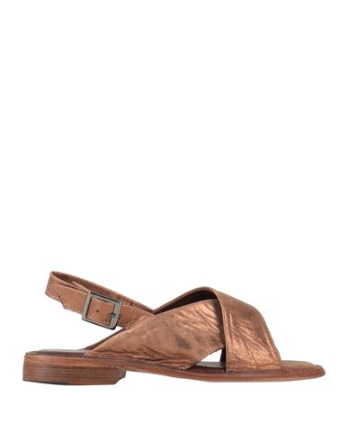 Astorflex Woman Sandals Light Brown Size 8 Soft Leather In Gold
