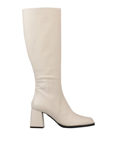 Ncub Woman Boot Cream Size 8 Soft Leather In White