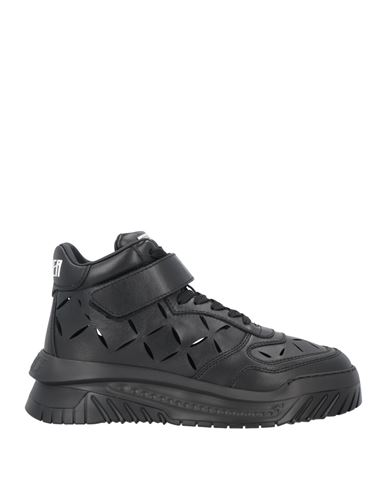 Versace Man Sneakers Black Size 12 Calfskin
