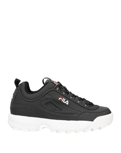 Fila Man Sneakers Black Size 10.5 Textile Fibers In Black