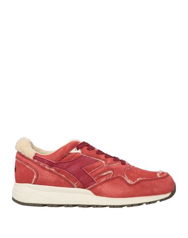 Diadora Man Sneakers Brick Red Size 11 Soft Leather