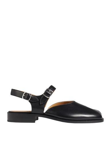 Maison Margiela Tabi Ankle-strap Leather Sandals In Black