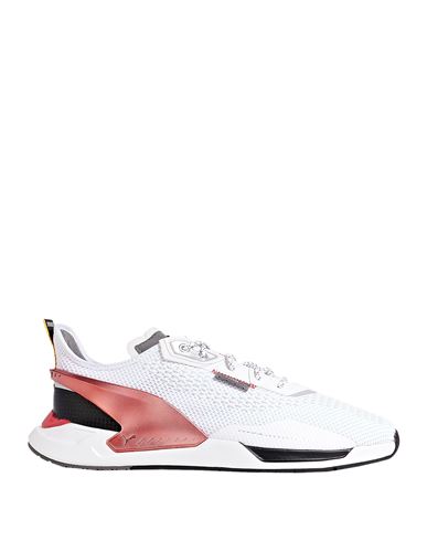 Puma X Ferrari Man Sneakers White Size 8 Polyurethane, Polyester