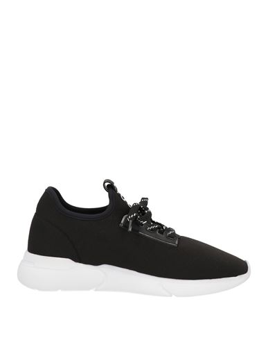 Shop Moschino Woman Sneakers Black Size 7 Textile Fibers