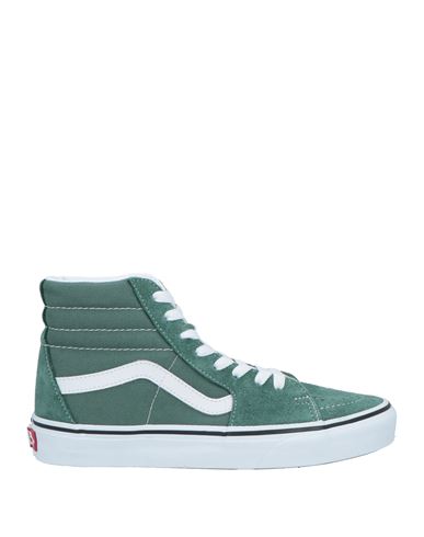 Vans Woman Sneakers Sage Green Size 6.5 Leather, Textile Fibers