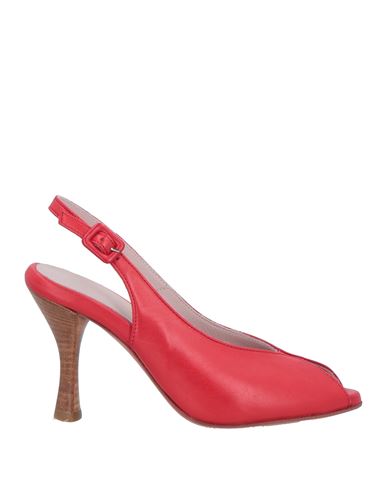 Fauzian Jeunesse Woman Sandals Red Size 11 Leather