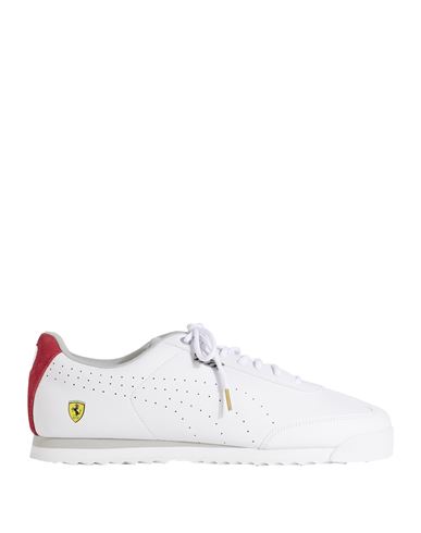 Puma X Ferrari Man Sneakers White Size 11 Polyurethane, Polyester