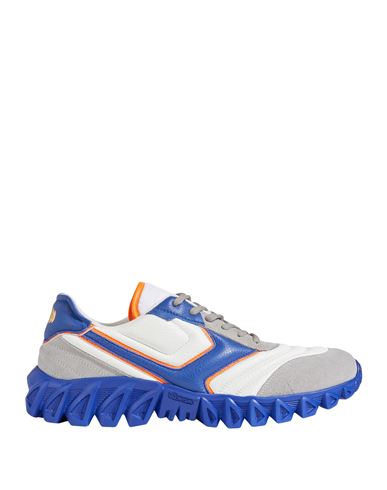 Shop Pantofola D'oro Man Sneakers Blue Size 9 Leather, Textile Fibers