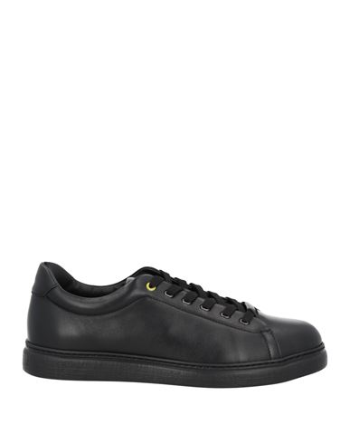 Canali Man Sneakers Black Size 11 Leather