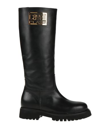 Shop Cavalli Class Woman Boot Black Size 8 Calfskin