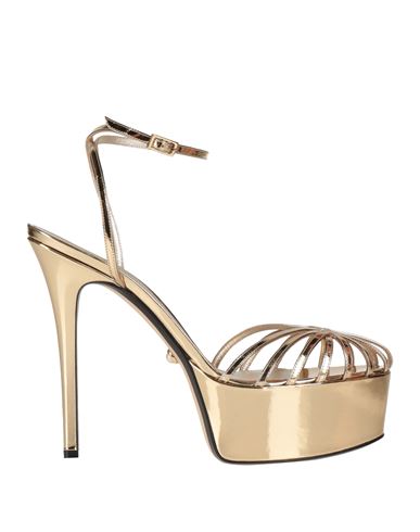 Alevì Milano Aleví Milano Woman Sandals Gold Size 11 Leather