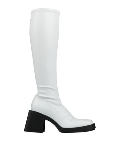 Shop Justine Clenquet Woman Boot White Size 8 Leather