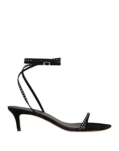 ISABEL MARANT ISABEL MARANT WOMAN SANDALS BLACK SIZE 6.5 GOAT SKIN 