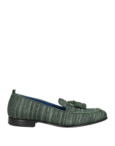 Shop Mich E Simon Mich Simon Man Loafers Green Size 8 Leather
