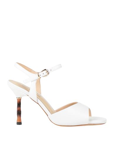 Emanuélle Vee Woman Sandals White Size 7 Leather