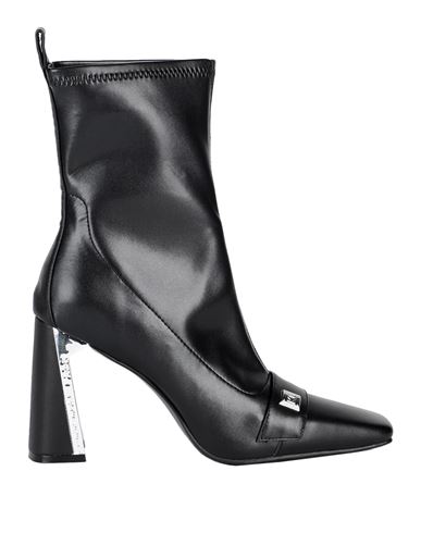 Karl Lagerfeld Masque Midi Boot Woman Ankle Boots Black Size 10 Leather