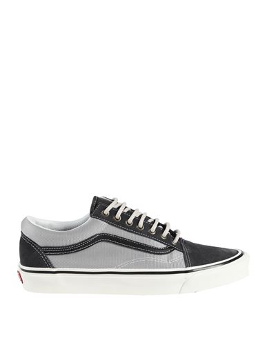Vans Man Sneakers Grey Size 9 Leather, Textile Fibers