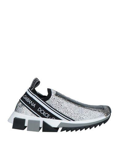 Dolce & Gabbana Woman Sneakers White Size 7.5 Polyester, Polyamide, Elastane, Viscose