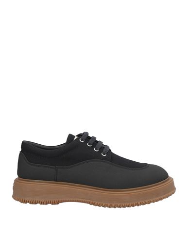 Hogan 3r Man Lace-up Shoes Black Size 9 Textile Fibers In Black