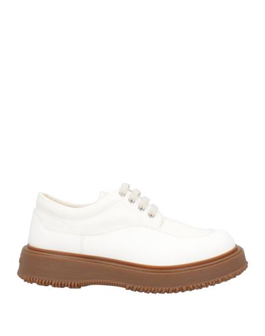Hogan Man Lace-up Shoes White Size 11 Textile Fibers