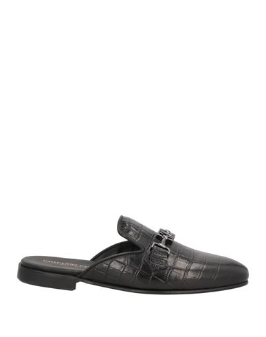 Giovanni Conti Man Mules & Clogs Black Size 13 Leather